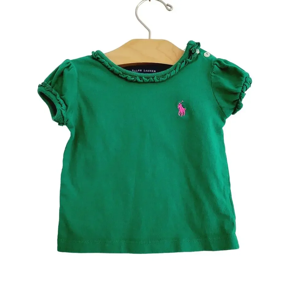 Ralph Lauren size 9M green top